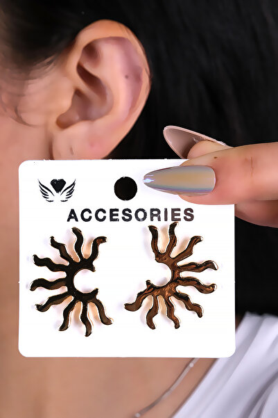 LOWEN AKSESUAR Half Sun Women's Earrings