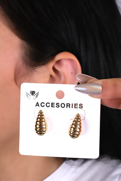 LOWEN AKSESUAR Honeycomb Design Women's Earrings