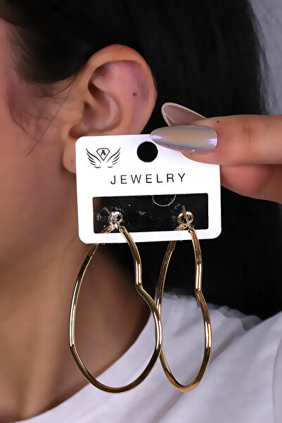 LOWEN AKSESUAR أقراط نسائية كبيرة الحجم على شكل قلب