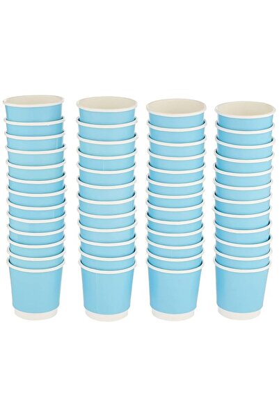 Generic SNH Packing Disposable Double Wall Paper Coffee Cups 50-Pack, 4 oz Ca...