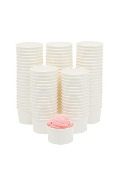 Generic Vsell24™ 50Pc Disposable Paper Ice Cream Cups Dessert Bowls For Froze...