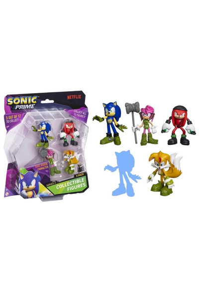 Alvo Store Sonic Prime 5-Piece Figure Set S2 Doctor Don'T with Headphones