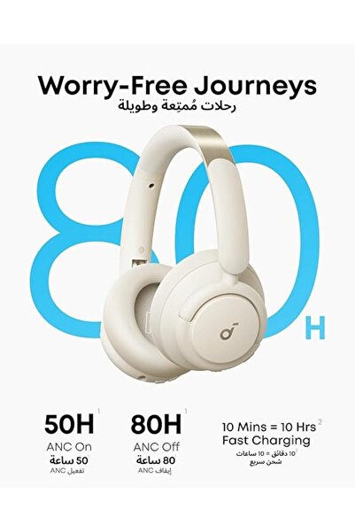 Soundcore Q30 Hybrid Active Noise Cancelling Headphones with Multiple Modes and Hi-Res Audio.