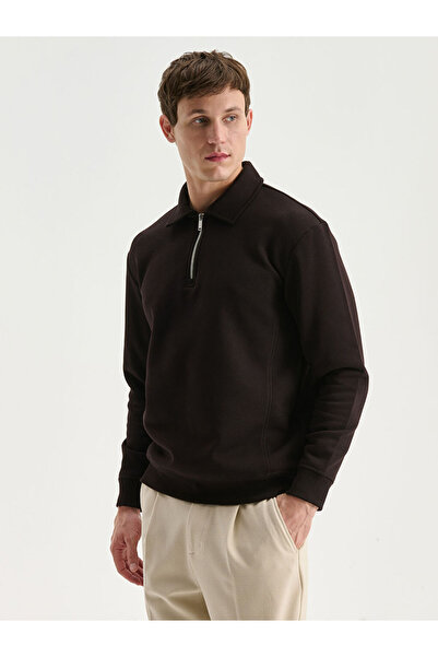 LC Waikiki Alegeri strălucitoare de la Shining Store |   Hanorac pentru bărbați cu guler polo