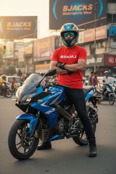 BJACKS Motorsports Wear Premium T-Shirt Special for Bajaj Pulsar Enthusiasts