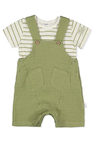 Bebetto KETEN MÜSLİN SALOPET 2Lİ TAKIM (FAVORITE SONG) YEŞİL