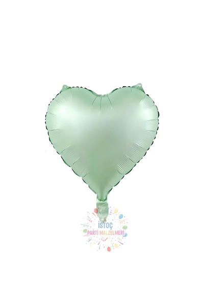 İSTOÇ PARTİ Water Green Color Heart Foil Balloon