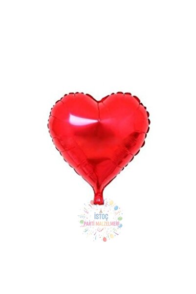İSTOÇ PARTİ Red Color Heart Foil Balloon