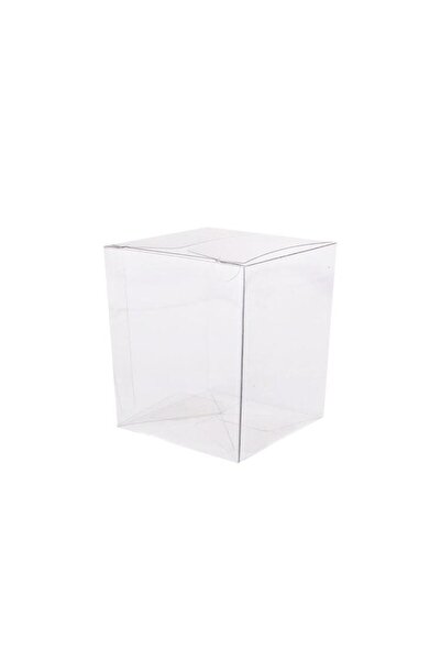 mutlu adım 10 Adet 5x5x6cm Asetat Kutu PVC Şeffaf Kutu