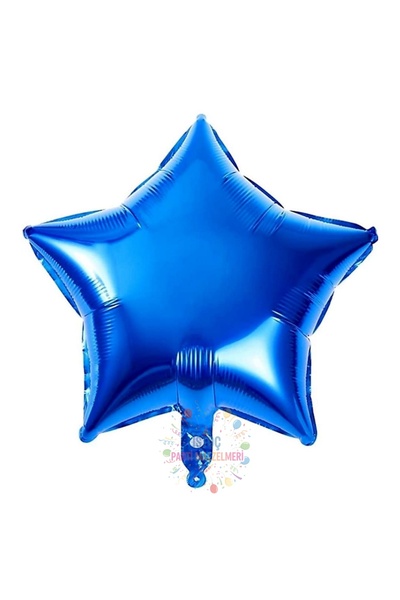 İSTOÇ PARTİ Dark Blue Color Star Foil Balloon