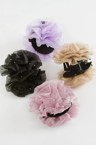 S'82 Αγκράφα τριαντάφυλλο τούλι 8 εκ