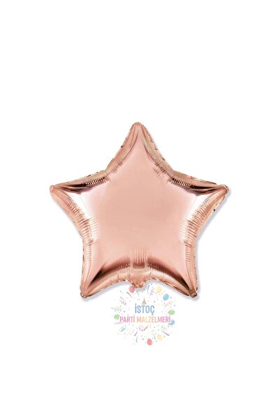 İSTOÇ PARTİ Rose Gold Color Star Foil Balloon