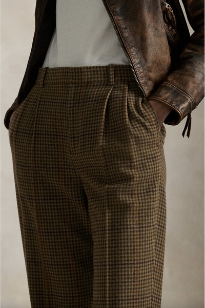 Polo Ralph Lauren Wool Pleated Tapered Pant