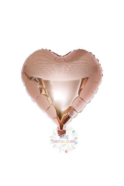 İSTOÇ PARTİ Rose Gold Renk Kalp Folyo Balon