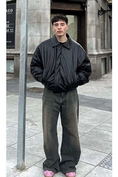 gentofSKY Оверсайз-бомбер зі шкіри - вулична мода