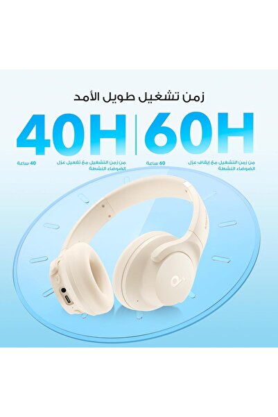 Soundcore Anker Q20i Hybrid Active Noise Canceling Headphones from Bluetooth Wireless Over-Ear Long