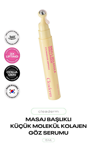 Cleaderm Masaj Başlıklı Küçük Kolajen Moleküllü Göz Çevresi Serumu Collagen E...