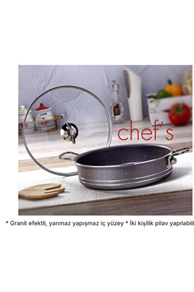 Chef's Granit efektli Karnıyarık Tenceresi 22 cm