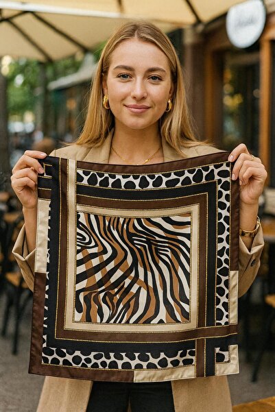 FELLMENS FLR30 Eșarfă de damă cu model 70x70 cm