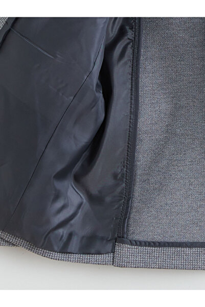 LC Waikiki Γκρι ανδρικό μπλέιζερ με στενή εφαρμογή