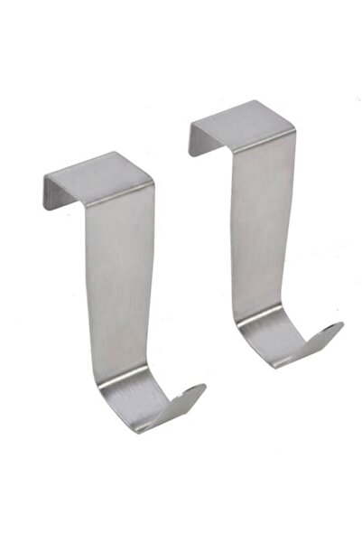 BREZIUM Set doua cuiere din inox pentru usa, 9 cm, Argintiu,