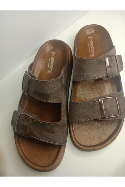 Huzurlu Adımlar Mantar Taban High Quality Unisex Slippers