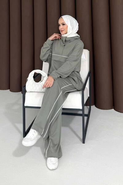 Melike Tatar Modal Suit with Piping 32-3700