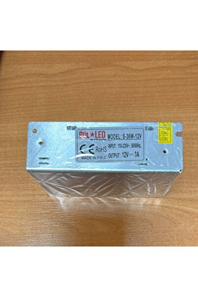 BOLLED 12 VOLT 3 AMPER METAL KALIN KASA ADAPTÖR
