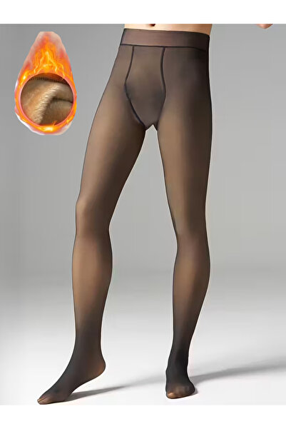 De Bijoura Ανδρικό εσώρουχο εισαγωγής με επένδυση από βελούδο, θερμικό καλσόν, χειμερινό εσώρουχο κάλτσες