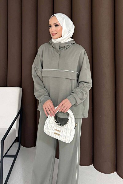 Melike Tatar Modal Suit with Piping 32-3700