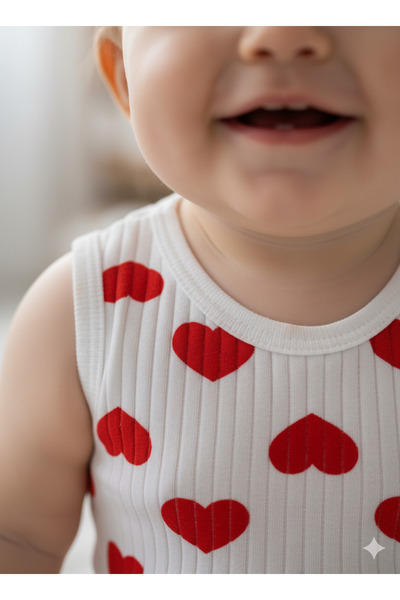 Selvira 100% Cotton Sleeveless Baby Bodysuit