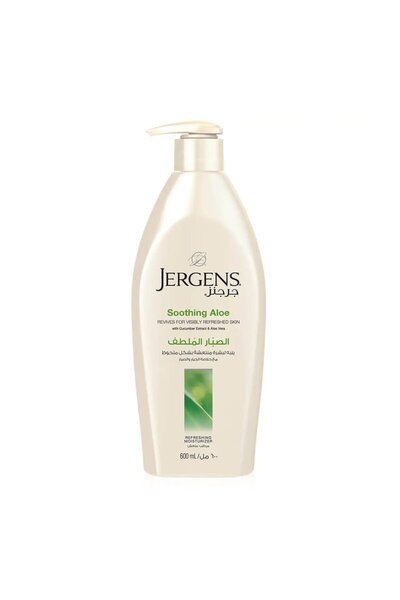 Jergens جرجنز لوشن للجسم مرطب غني بالصبار 600 مل