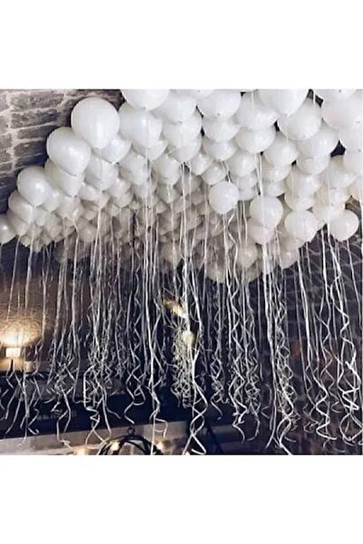 MACK PLUS 10’lu 12 İnç Metalik Beyaz Balon Seti – Helyum Uyumlu, Şık ve Dayan...