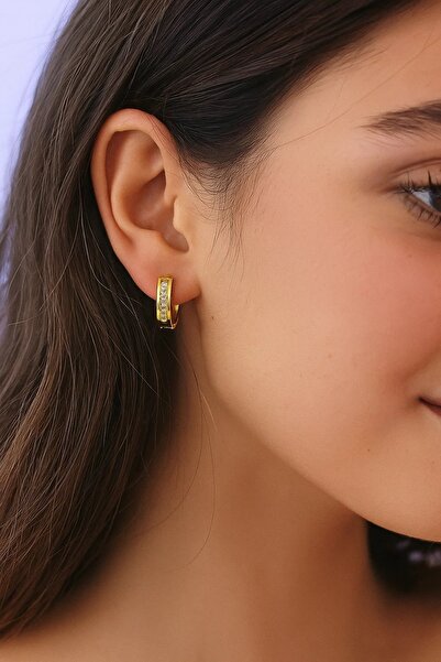 Satış Diyarı Stylish Steel Stainless Stone Earrings