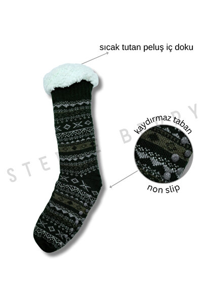 STEPPE BERRY Kışlık Peluş Ev Çorabı