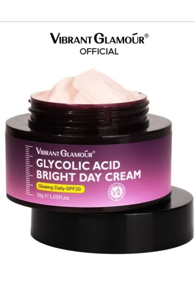 Vibrant Glamour Glycolic Acid Brightening Day Cream (Daily Glow - SPF 20) 30g