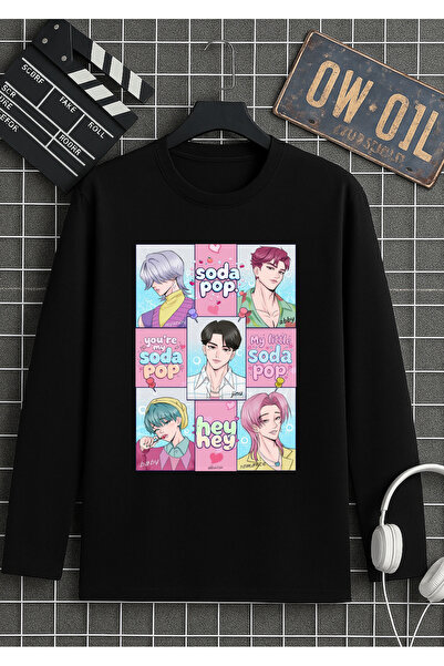 RYO FASHİON TRIOCĂ IMPRIMATĂ SAJA BOYS Mânecă lungă bumbac 100%% TRIUC NEGRU