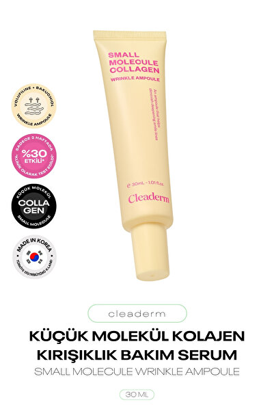 Cleaderm Küçük Moleküllü Kolajen Ampul Serum Small Molecule Collagen Wrinkle ...