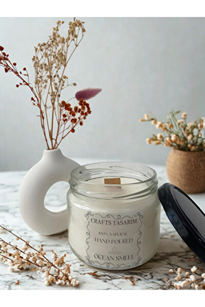 crafts tasarım atölyesi YLANG YLANG KOKULU KAVANOZ MUM