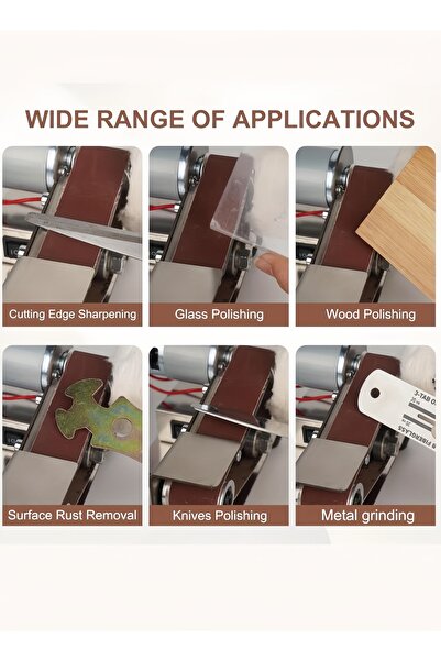 NIHAO مبراة كهربائية مزودة بـ 7 سرعات، ونظام شحذ الأدوات - تلميع، تلميع وإزالة الصدأ