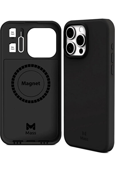 Mass كفر ماس ايفون 14برو إنڤينيت ماج سيف 6 في 1 أسود