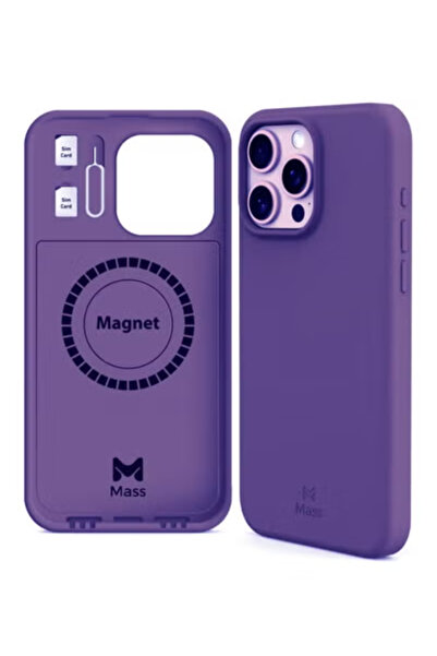 Mass كفر ماس ايفون 14برو إنڤينيت ماج سيف 6 في 1 بنفسجي