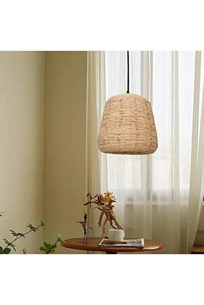 HAMER 50cm Bamboo Pendant Lamp, Elegant Chandelier with a Natural Touch