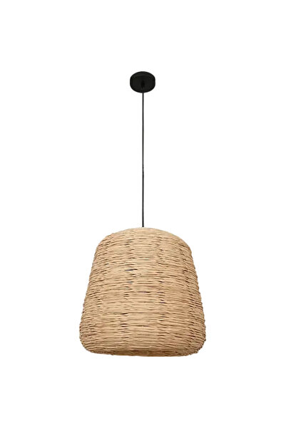 HAMER 50cm Bamboo Pendant Lamp, Elegant Chandelier with a Natural Touch