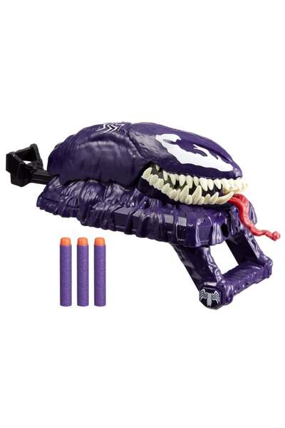 Nerf SPIDERMAN Marvel Spider-Man VenomVersus Marvelâ€™s Venom Strike Blaster, Spider-Man Toy, S