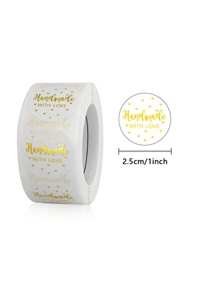 Choice5 H0604-100 قطعة، 100-500 قطعة من ملصقات الشكر الذهبية، مناسبة لتغليف ب...