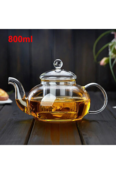Choice1 800ml 400ml/1000ml Filterable Heat-resistant Thickened Glass Teapot H...