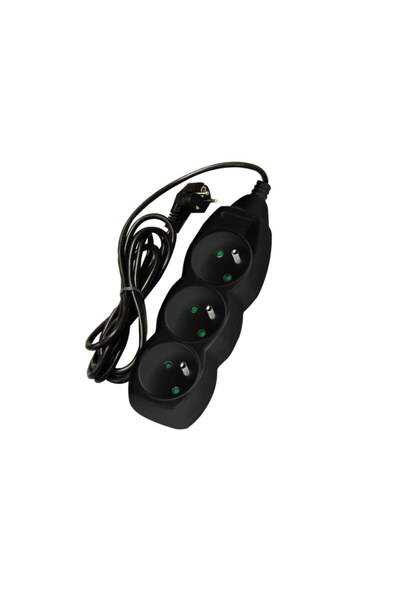 Other Prelungitor cu 3 prize negru 15 m ONNLINE