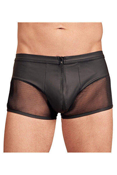 Other NEK - Sexy Matte Men's Boxer Shorts with Mesh Black Size S