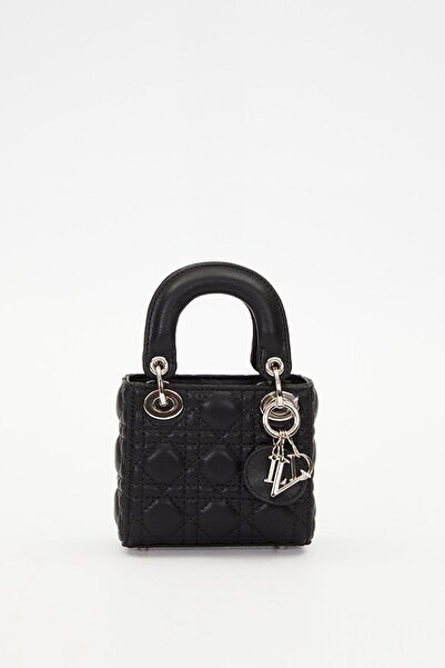 Levidor Black Mini Form Quilted Handbag